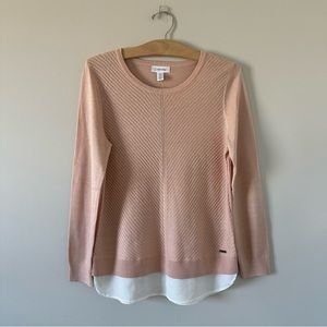 Calvin Klein Mauve Scoop Neck Sweater